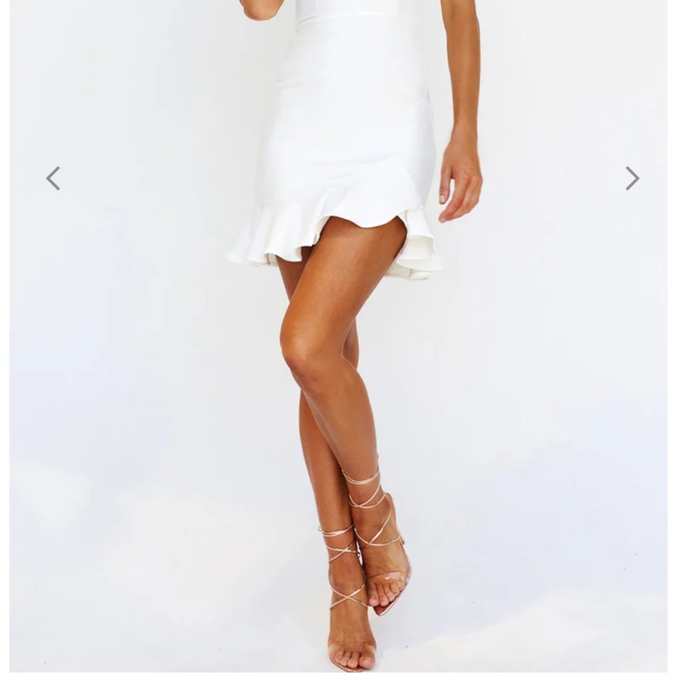 Sage + Paige Stars Align Mini Dress White
